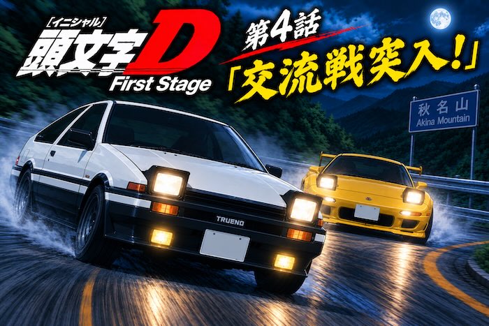 頭文字D 1st Stage 4話「交流戦突入！」 | Neoアニメギーク