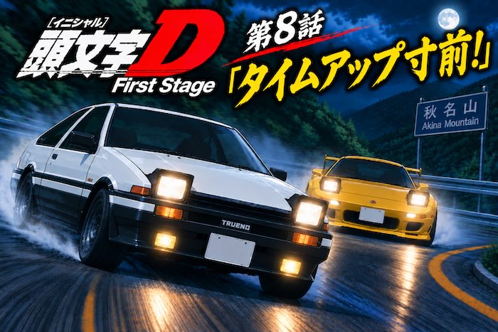 頭文字D 1st Stage 8話「タイムアップ寸前！」